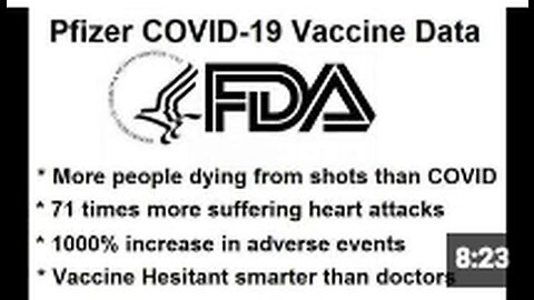 BOMBSHELL: FDA Allows Whistleblower Testimony that COVID-19 Vaccines Are Killing and Harming People!