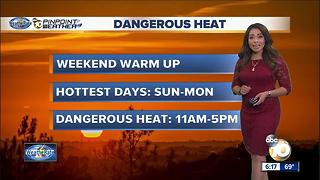 10News Pinpoint Weather with Meteorologist Angelica Campos