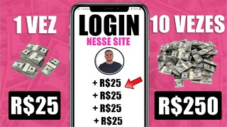 Faça Login e Ganhe R$25 no Cadastro + Renda Passiva Enquanto Dorme Via Pix (Ganhar Dinheiro Online)