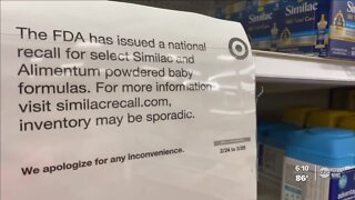 Baby formula shortage worsens in Tampa Bay and nationwide as supplies dwindle