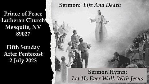 Fifth Sunday After Pentecost Sermon: Life And Death