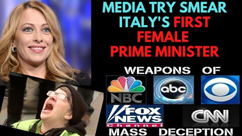 The First Ever Female Italian PM is being Smeared by MS Media