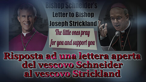 PCB: Risposta ad una lettera aperta del vescovo Schneider al vescovo Strickland