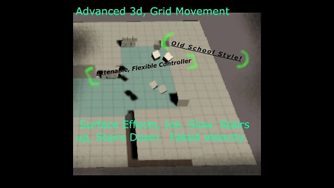 Unity playmaker Advanced 3d Grid Movement Player Controller