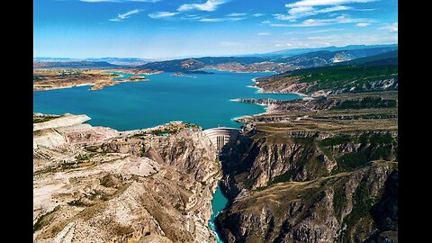 Chirkeyskoye reservoir and Sulak canyon. Dagestan