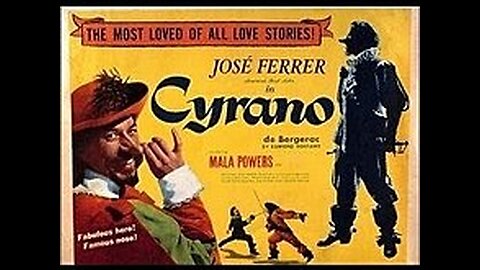 Cyrano de Bergerac 1950 José Ferrer, Mala Powers Colorized Movie,
