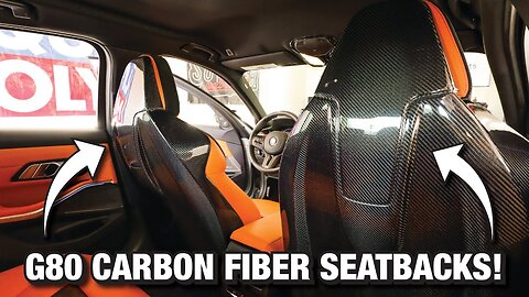 G80 M3 Carbon Fiber Seat Backs!
