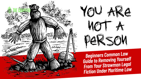 YOU ARE NOT A PERSON: Beginners Common Law Guide - Remove Yourself From Your Strawman Legal Fiction