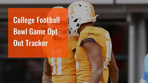 College Football Bowl Game Opt-Out Tracker