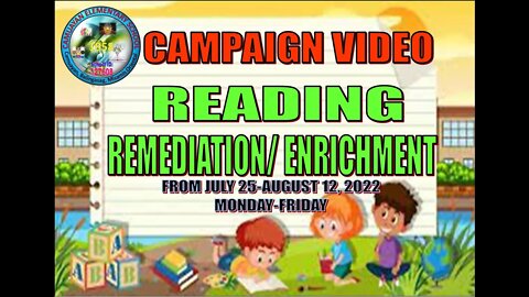CAMPAIGN VIDEO-FOR READING REMEDIATION/ENRICHMENT CLASSES