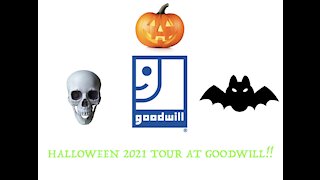 🎃Halloween 2021 tour at Goodwill thrift store!👻