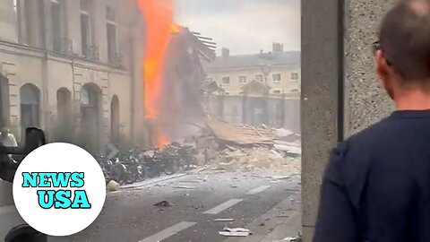 Gas Explosion At Fine art School in paris France