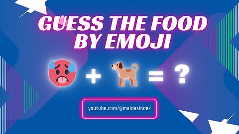 Guess the Food by Emoji Quiz Game