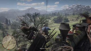 Red Dead Redemption 2 Jackass going to town wagon ride