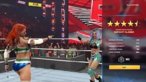 WWE 2K23: Tia Valentine & Candice LeRae Vs. Queen Zelina & Alexa Bliss (Legend Difficulty)