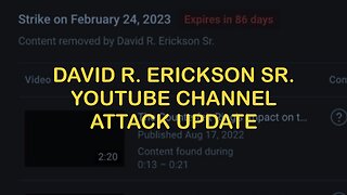 David R. Erickson Sr. Attack on Video Site