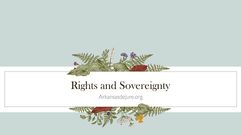 Rights and Sovereignty