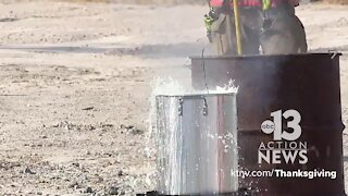 DIGITAL EXCLUSIVE | Las Vegas firefighters demo frying dangers, share Thanksgiving safety tips