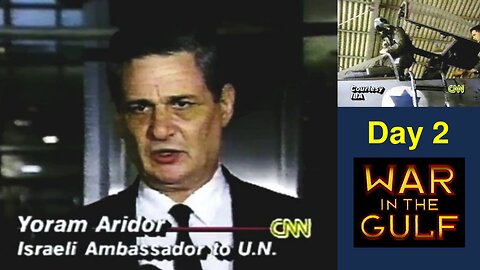 Vintage CNN - Iraq War Day 2 - News Hour - Jan17-91 (10:00PM EST)