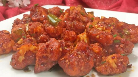 Fried Cauliflower Manchurian Recipe • How To Make Gobi Manchurian Recipe • Veg Manchurian Recipe