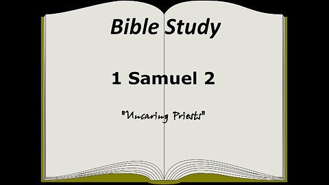 1 Samuel 2 Bible Study