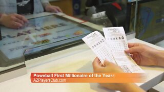 Arizona Lottery's "Powerball First Millionaire of the Year"