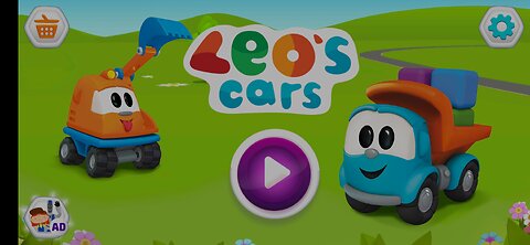 Leo and Car | Leo car game video | Leo and car road rolar truck repairing video for kids