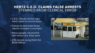 Hertz CEO claims false arrests