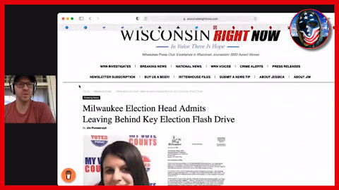 DAMNING Wisconsin Evidence! Election Head ADMITS Leaving Behind KEY Flash Drive!