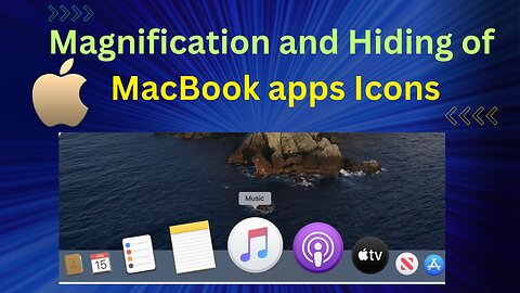 Magnification and Hiding Desktop icons on MacBook || 2023