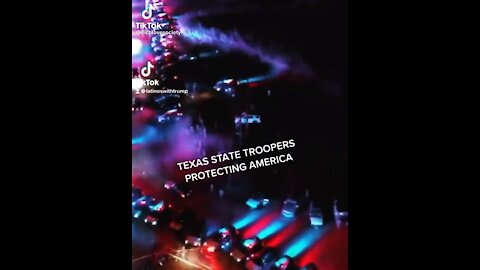 Texas state troopers formed their own wall?