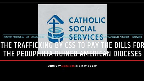 Human Trafficking By Catholic Social Services To Pay For Sex Abuse Crisis