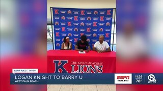 King's Academy alum Logan Knight signs with BArry U