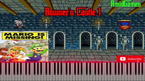 Mario is Missing! - Bowser Castle 1 (MIDI)