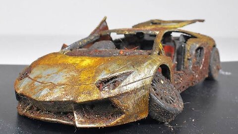 Restoration Abandoned Lamborghini Aventador Model Car 🚗 Amazing Video