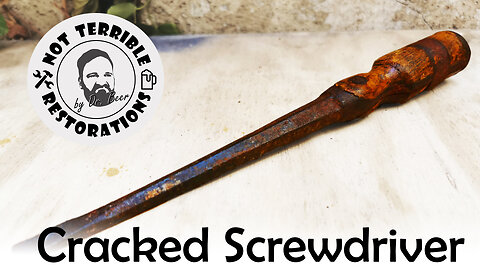 WONDERFUL Restoration of a Wrought Iron Screwdriver