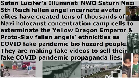 Saturn Nazi 5th Reich killing Yellow Dragon Emperor & Proto-Slav races as holocaust COVID bio hazard