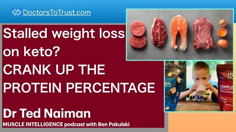 DR TED NAIMAN 1 | Stalled weight loss on keto? CRANK UP THE PROTEIN PERCENTAGE