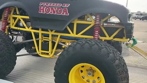 Mini Monster Truck Powered by Honda! Awesome!!
