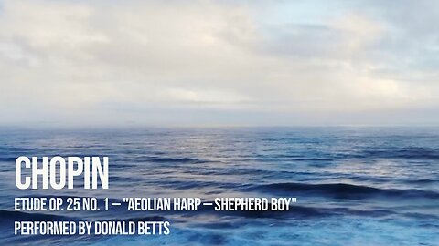 Chopin — Etude Op. 25 no. 1 in A flat major - 'Aeolian Harp — Shepherd Boy'