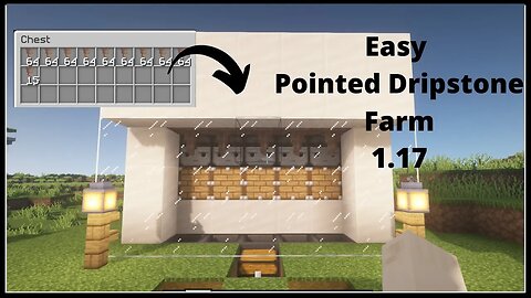 How To Make Pointed Dripstone Farm In Minecraft || Fully Automatic Farm Minecraft