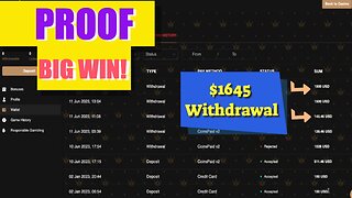 Proof of My Lightning Roulette Online Winnings: Over $1600 Profit Withdrawal From the Online Casino