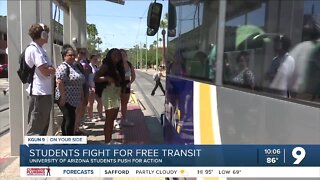 University of Arizona students join the fight for free public transit