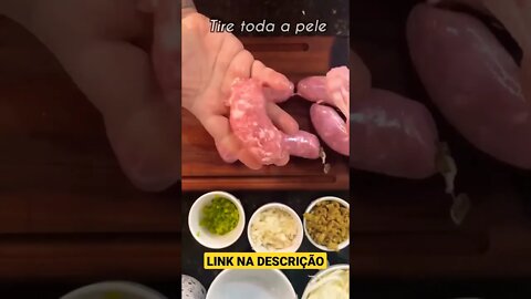 HAMBURGÃO DE LINGUIÇA 🤤😻 | Receitas #Shorts