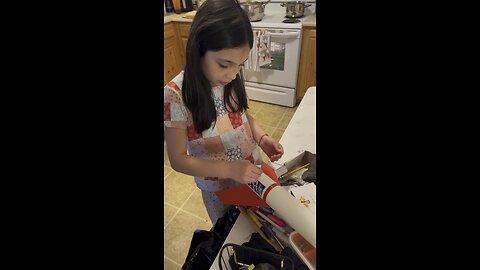 Kids repair a broken rocket wing