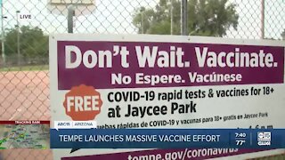 Tempe launches massive vaccine effort