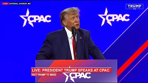 President Donald Trump Delivers Remarks at CPAC (Best Quality!)