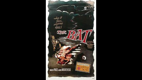 The Bat 1959 Vincent Price, Agnes Moorehead Horror, Mystery, Thriller Full Movie