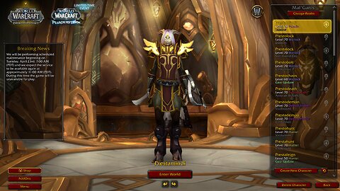 Big Chibi 0047 World Of Warcraft Brand New Character Levels 66-70
