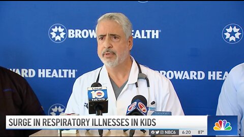 Broward Health Reports Surge Of Kids Hospitalized With Respiratory Illnesses